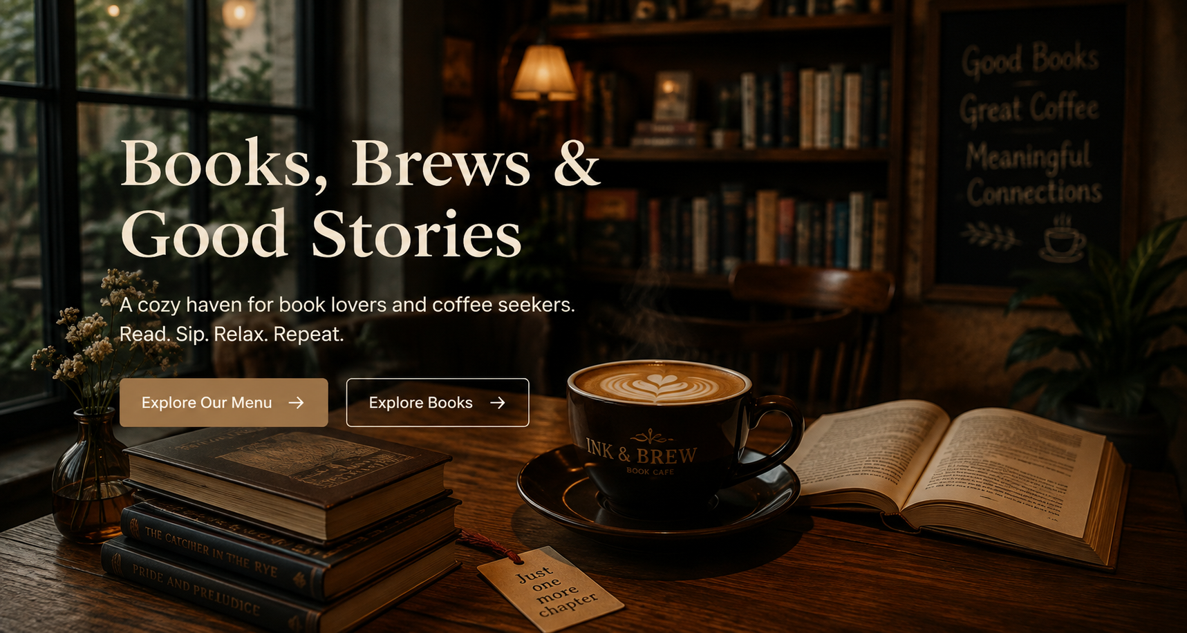 Image contains buttons to move to another pages